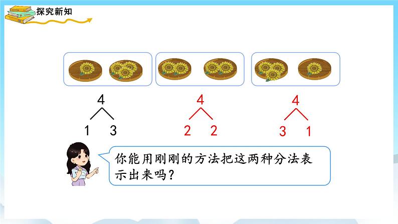 人教版数学一年级上册 3.4 分与合 课件+教案05