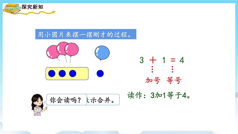 人教版数学一年级上册 3.5 加法 课件+教案05