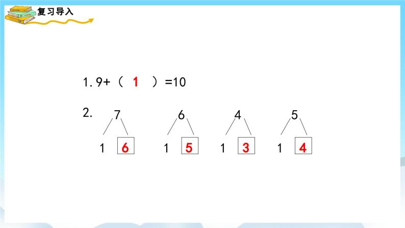 人教版数学一年级上册 8.1 9加几 课件+教案02