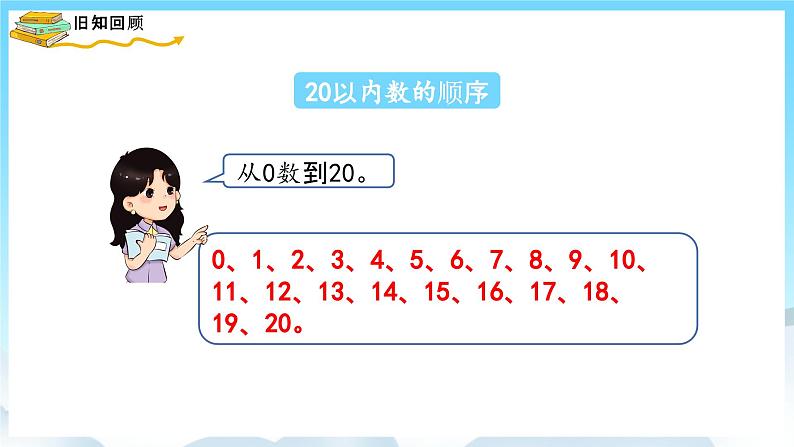 人教版数学一年级上册 9.1 20以内数的认识和加减法 课件02