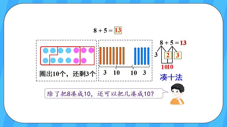 人教版数学一年级上册 8.2《8、7、6加几》课件+教案07