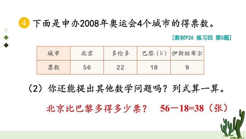 人教版小学数学2上 2《100以内的加法和减法（二）》2.减法 练习课（第3课时） 课件07