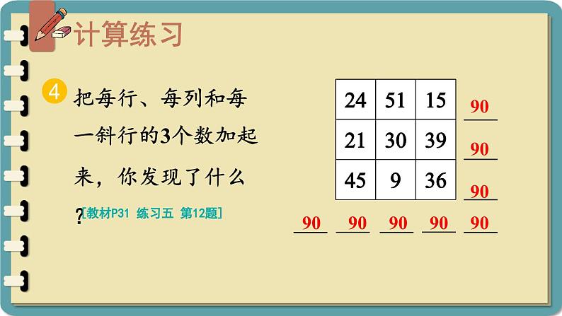 人教版小学数学2上 2《100以内的加法和减法（二）》3.连加、连减和加减混合 练习课（第1-2课时） 课件07