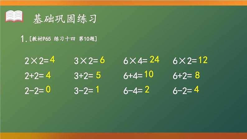 人教版小学数学2上 4《表内乘法（一）》2.2~6的乘法口诀 练习课（第6课时） 课件02