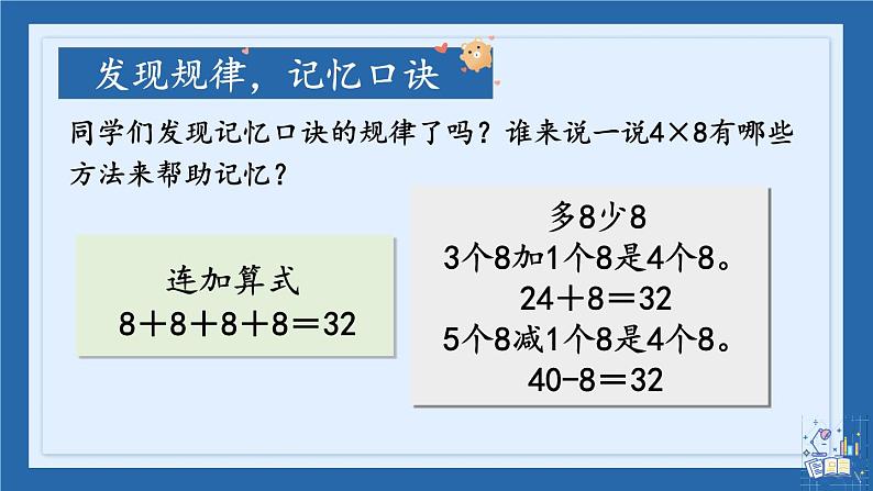 人教版小学数学2上 6《表内乘法（二）》第2课时 8的乘法口诀 课件07