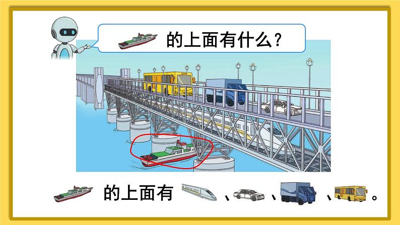 人教版小学数学1上 2《位置》第1课时 上、下、前、后 课件06