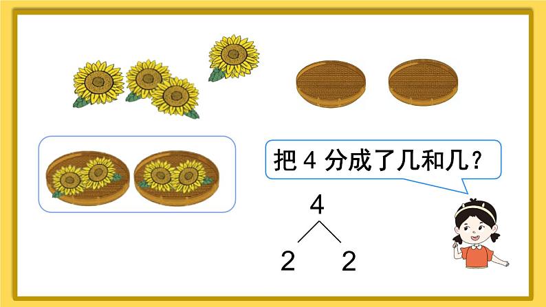 人教版小学数学1上 3《1~5的认识和加减法》 第4课时 分与合课件05