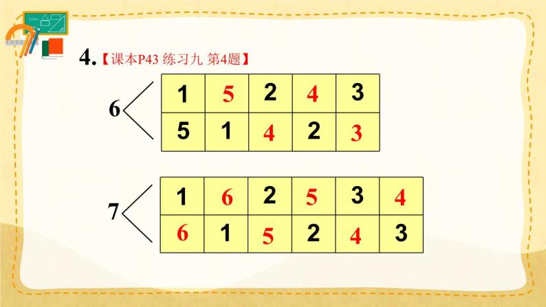 人教版小学数学1上  5《6~10的认识和加减法》 教材练习九 课件05