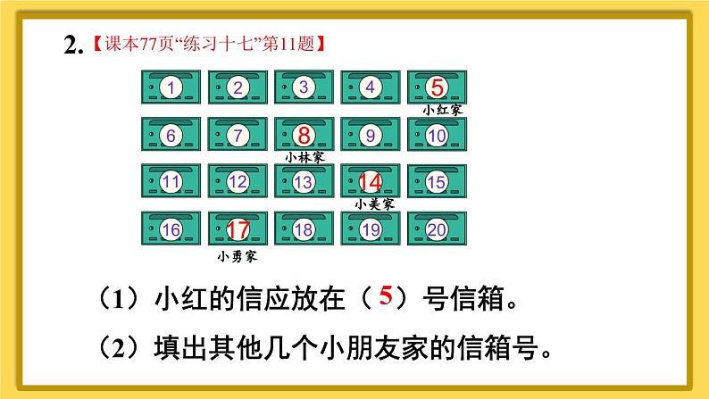 人教版小学数学1上 6《11~20各数的认识》练习课（第1~3课时） 课件第3页