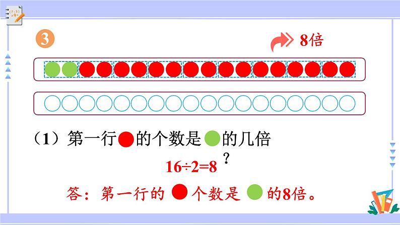 人教版小学数学3上 5《倍的认识》练习十一 课件07