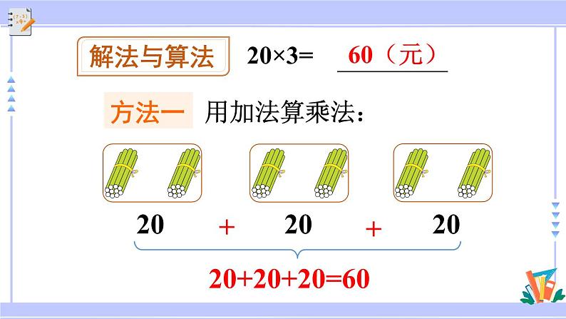 人教版小学数学3上 6《多位数乘一位数》 1 口算乘法第1课时 整十整百数乘一位数的口算 课件05