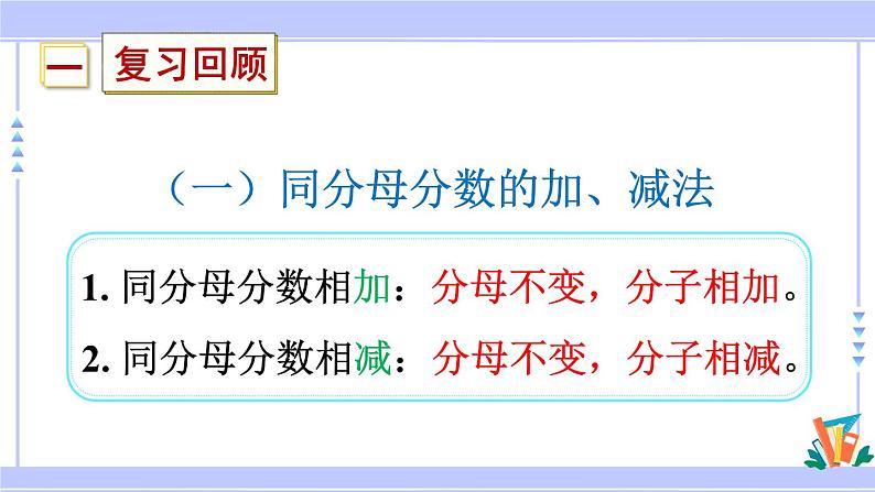 人教版小学数学3上 8《分数的初步认识》 2 分数的简单计算 练习二十一 课件02