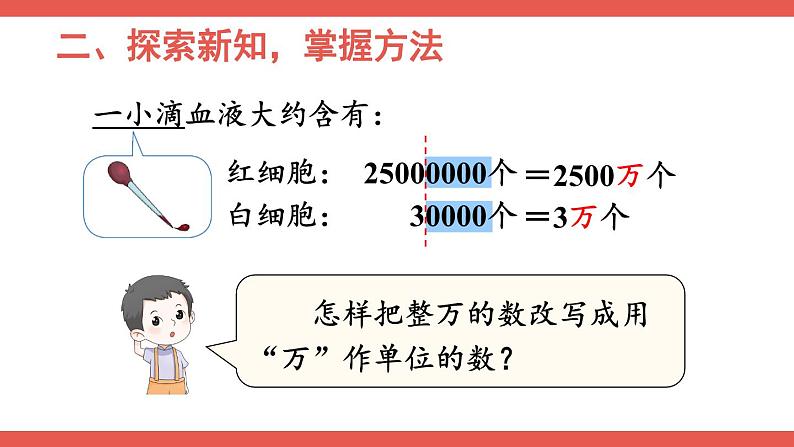 人教版小学数学4上 1《大数的认识》第5课时 将整万数改写成用“万”作单位的数 课件06