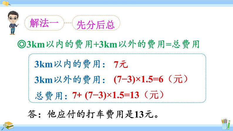 人教版小学数学5上 1《小数乘法》第9课时 解决分段计费的实际问题 课件07