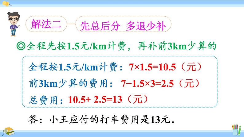 人教版小学数学5上 1《小数乘法》第9课时 解决分段计费的实际问题 课件08