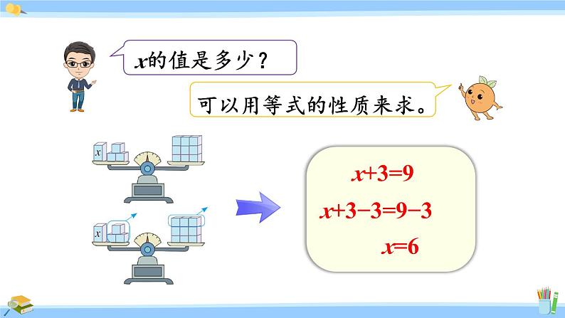 人教版小学数学5上 5《简易方程》2 解简易方程 第4课时 方程的解 课件04