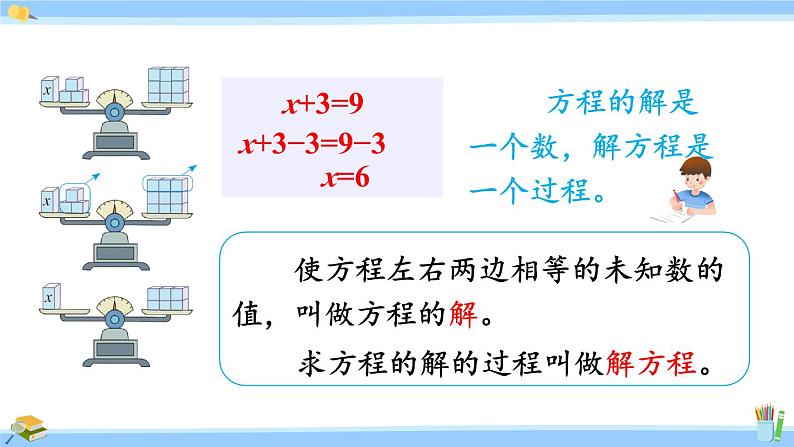 人教版小学数学5上 5《简易方程》2 解简易方程 第4课时 方程的解 课件06