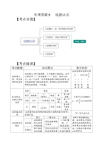 专项突破9-比的认识六年级下册小升初数学专项培优卷（含解析）