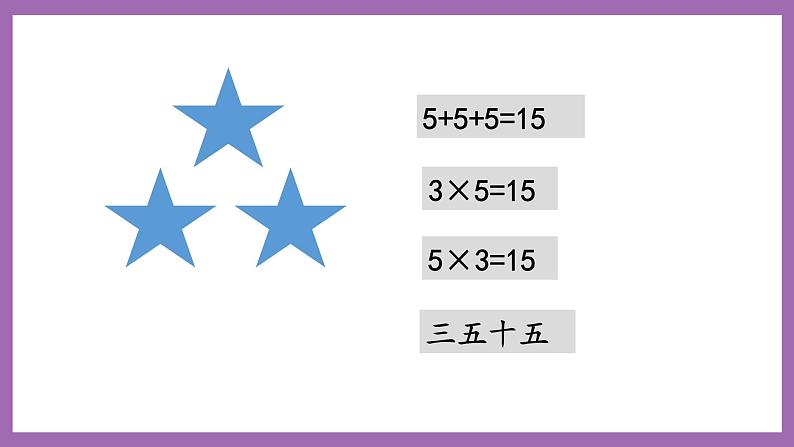 冀教版数学二年级上册 3.5《5的乘法口诀》课件05