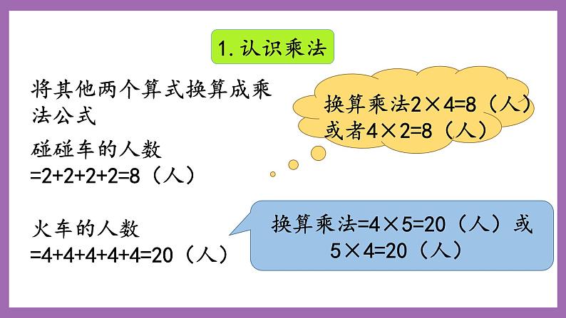 冀教版数学二年级上册 3.7《整理与复习》课件04