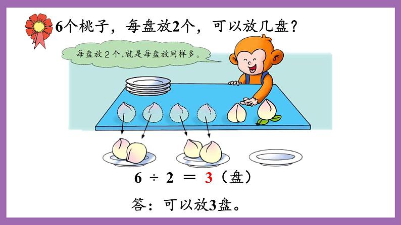 冀教版数学二年级上册 5.3《除法算式各部分的名称》课件04