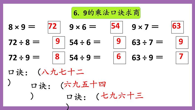 冀教版数学二年级上册 7.16《整理与复习》课件08