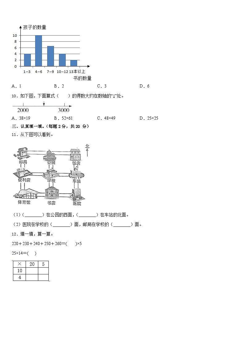 2022-2023学年河南省新乡市红旗区三下数学期末学业质量监测试题含答案第2页