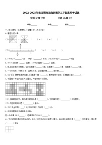 2022-2023学年深圳市龙岗区数学三下期末统考试题含答案