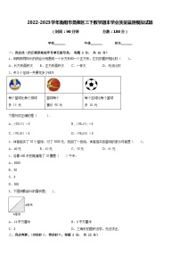 2022-2023学年衡阳市蒸湘区三下数学期末学业质量监测模拟试题含答案