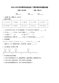 2022-2023学年葫芦岛市连山区三下数学期末考试模拟试题含答案