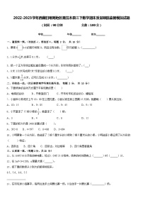 2022-2023学年西藏日喀则地区聂拉木县三下数学期末质量跟踪监视模拟试题含答案