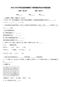 2022-2023学年白城市通榆县三下数学期末学业水平测试试题含答案