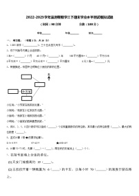 2022-2023学年监测卷数学三下期末学业水平测试模拟试题含答案