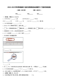 2022-2023学年贵州省铜仁地区松桃苗族自治县数学三下期末预测试题含答案