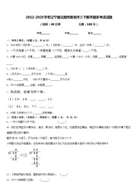 2022-2023学年辽宁省沈阳市新民市三下数学期末考试试题含答案