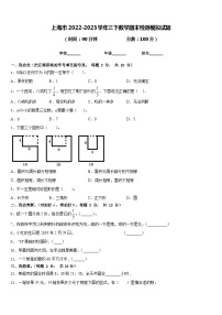 上海市2022-2023学年三下数学期末检测模拟试题含答案