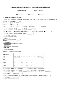 云南省文山州2022-2023学年三下数学期末复习检测模拟试题含答案