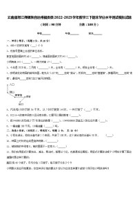 云南省怒江傈僳族自治州福贡县2022-2023学年数学三下期末学业水平测试模拟试题含答案