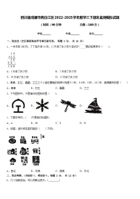 四川省成都市青白江区2022-2023学年数学三下期末监测模拟试题含答案