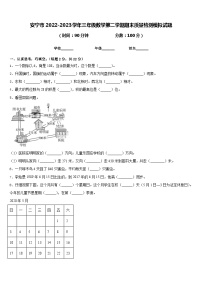 安宁市2022-2023学年三年级数学第二学期期末质量检测模拟试题含答案