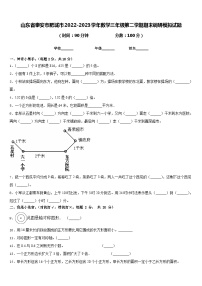 山东省泰安市肥城市2022-2023学年数学三年级第二学期期末调研模拟试题含答案