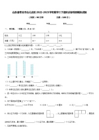 山东省枣庄市台儿庄区2022-2023学年数学三下期末达标检测模拟试题含答案