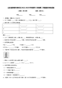 山东省淄博市周村区2022-2023学年数学三年级第二学期期末预测试题含答案