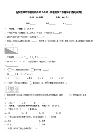 山东省潍坊市临朐县2022-2023学年数学三下期末考试模拟试题含答案