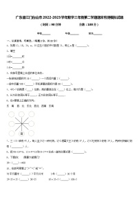 广东省江门台山市2022-2023学年数学三年级第二学期期末检测模拟试题含答案