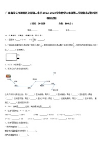 广东省汕头市潮阳区文光镇二小学2022-2023学年数学三年级第二学期期末达标检测模拟试题含答案