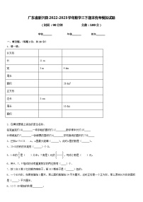 广东省新兴县2022-2023学年数学三下期末统考模拟试题含答案