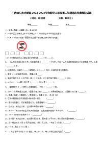 广西崇左市大新县2022-2023学年数学三年级第二学期期末经典模拟试题含答案