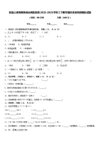 恩施土家族苗族自治州宣恩县2022-2023学年三下数学期末质量检测模拟试题含答案