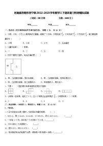 河南省洛阳市洛宁县2022-2023学年数学三下期末复习检测模拟试题含答案